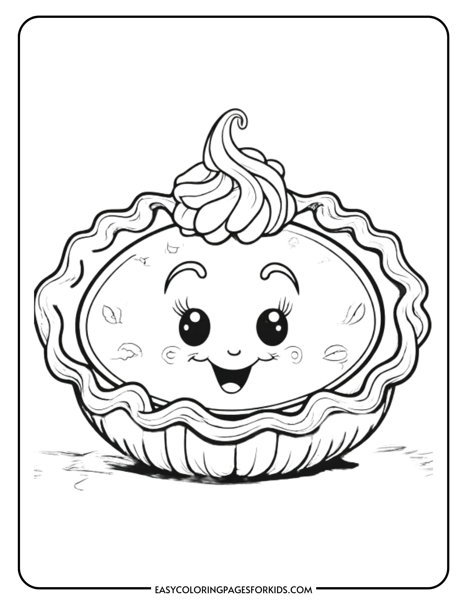 Pie Coloring Pages (5 Free Printable Pages To Color) - Easy Coloring ...