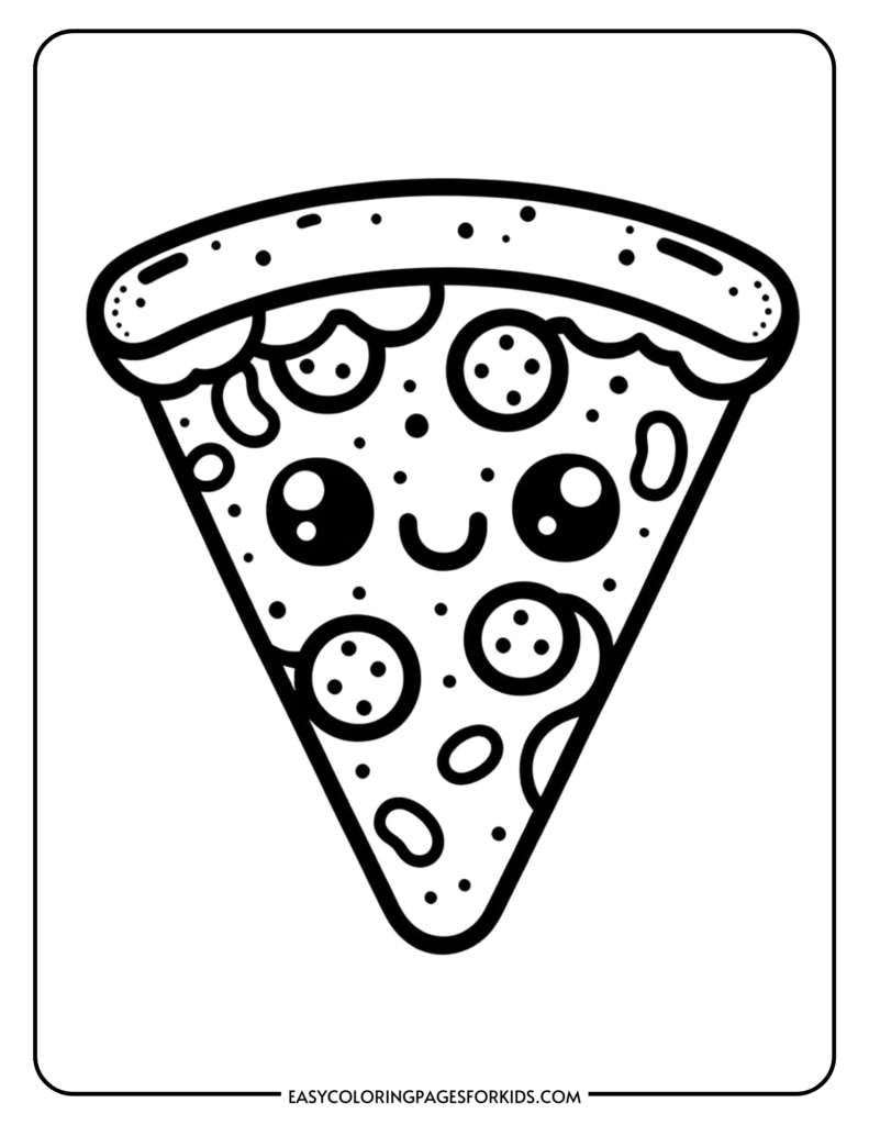 Pizza Coloring Pages (5 Free PDF Printables) - Easy Coloring Pages for Kids