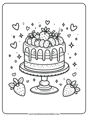 cake coloring pages