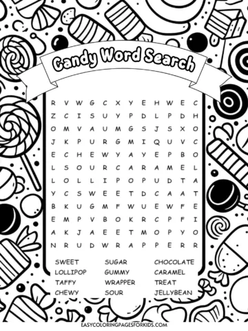 candy word search