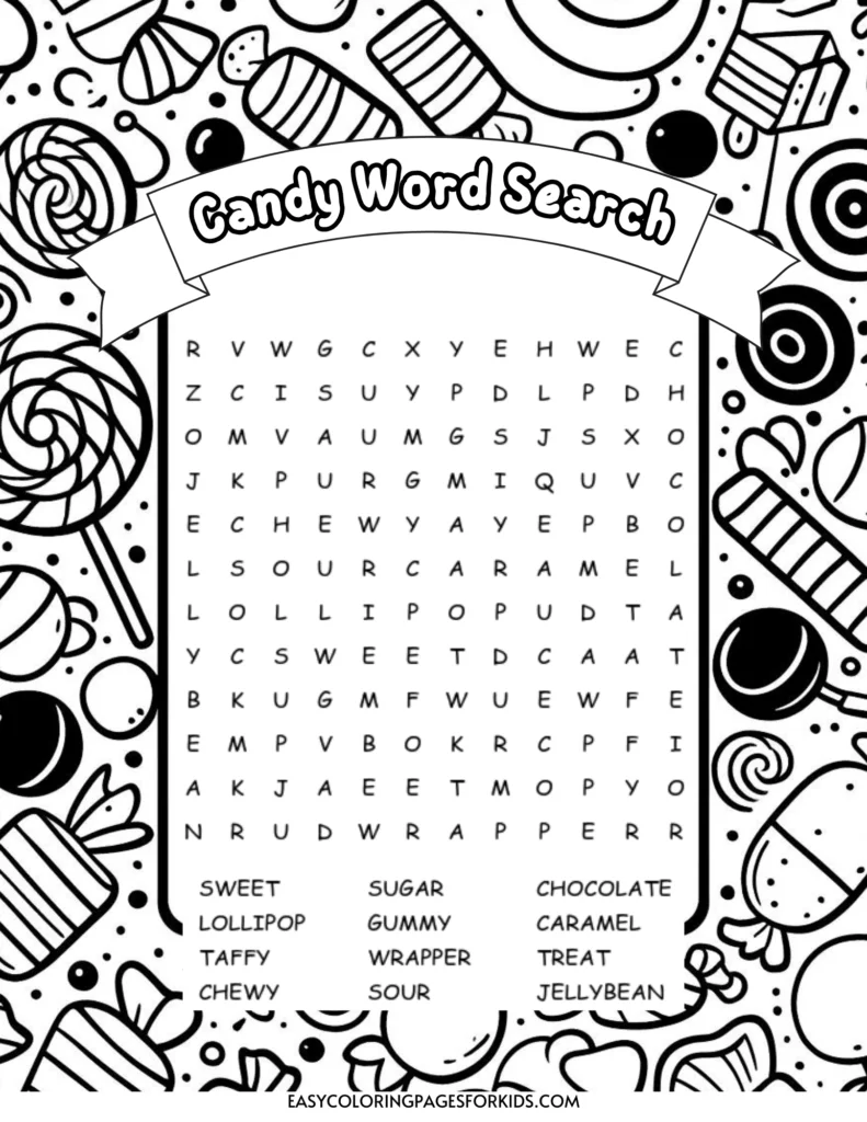 candy word search