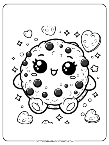 cookie coloring pages