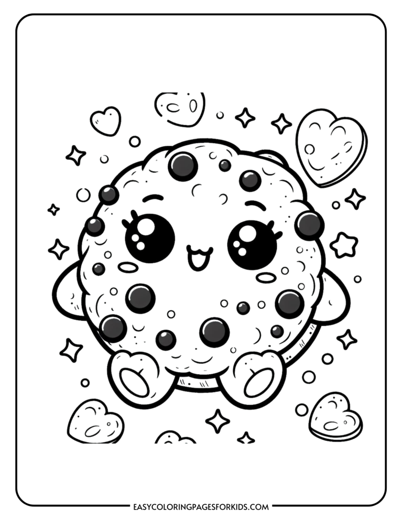 cookie coloring pages