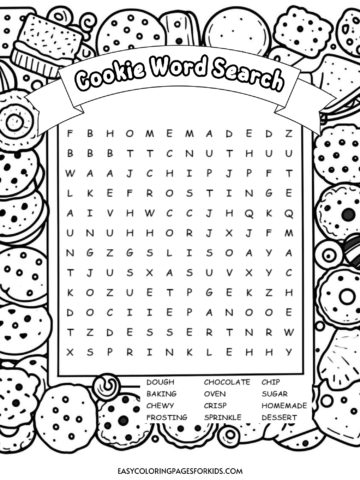 cookie word search