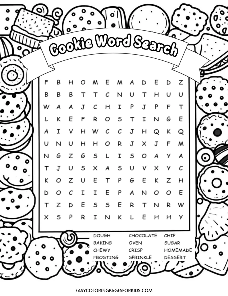 cookie word search