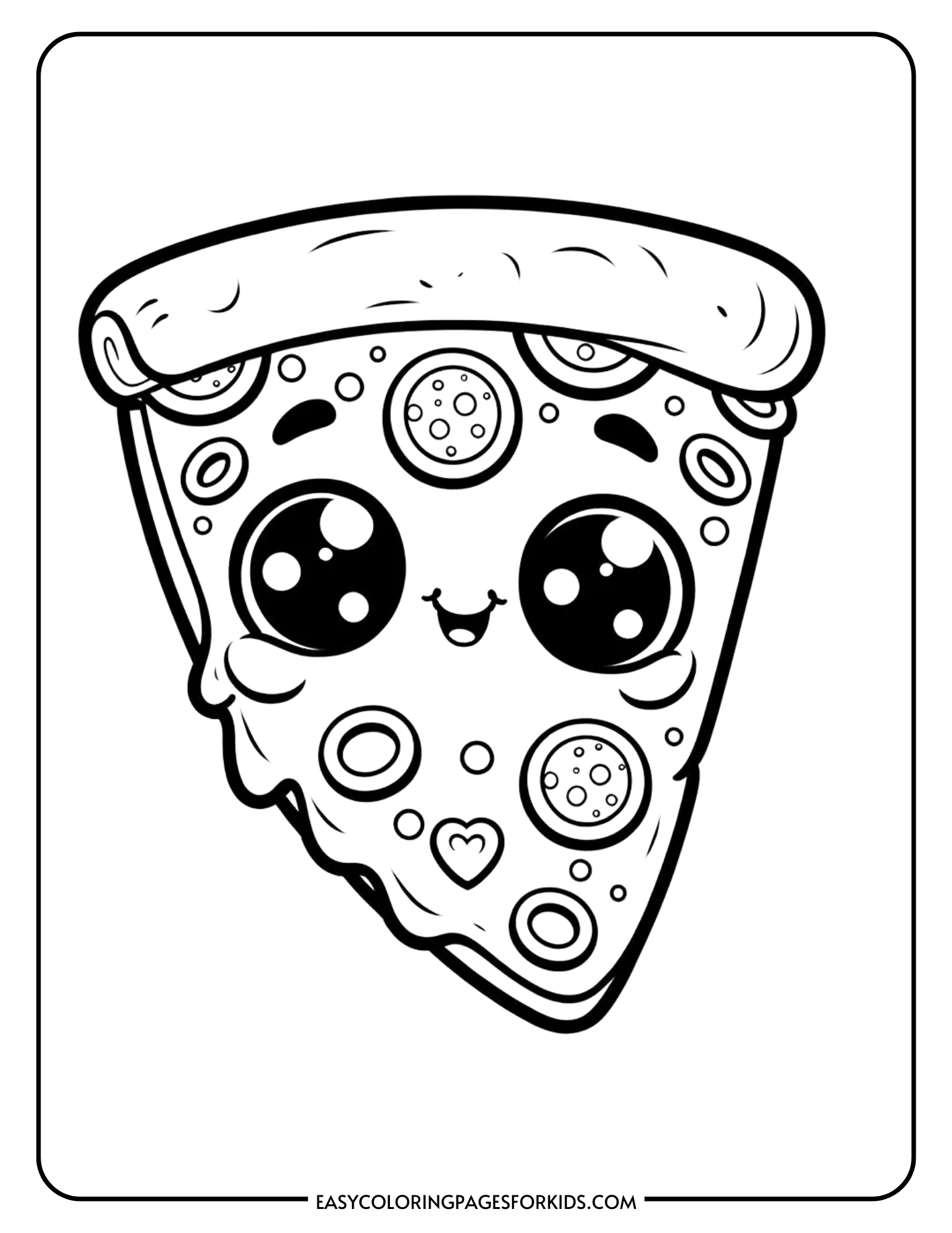 Pizza Coloring Pages (5 Free PDF Printables) - Easy Coloring Pages for Kids