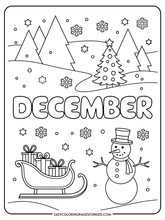 christmas coloring page