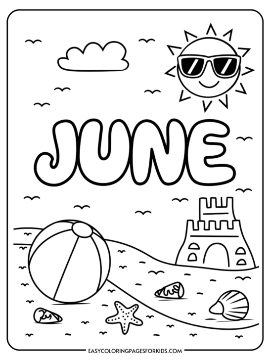 June Coloring Pages (5 Free Printable PDF Pages to Print)