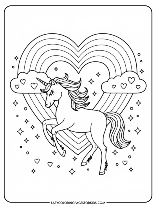 Cute Heart Coloring Pages (10 Free Printable Pages)