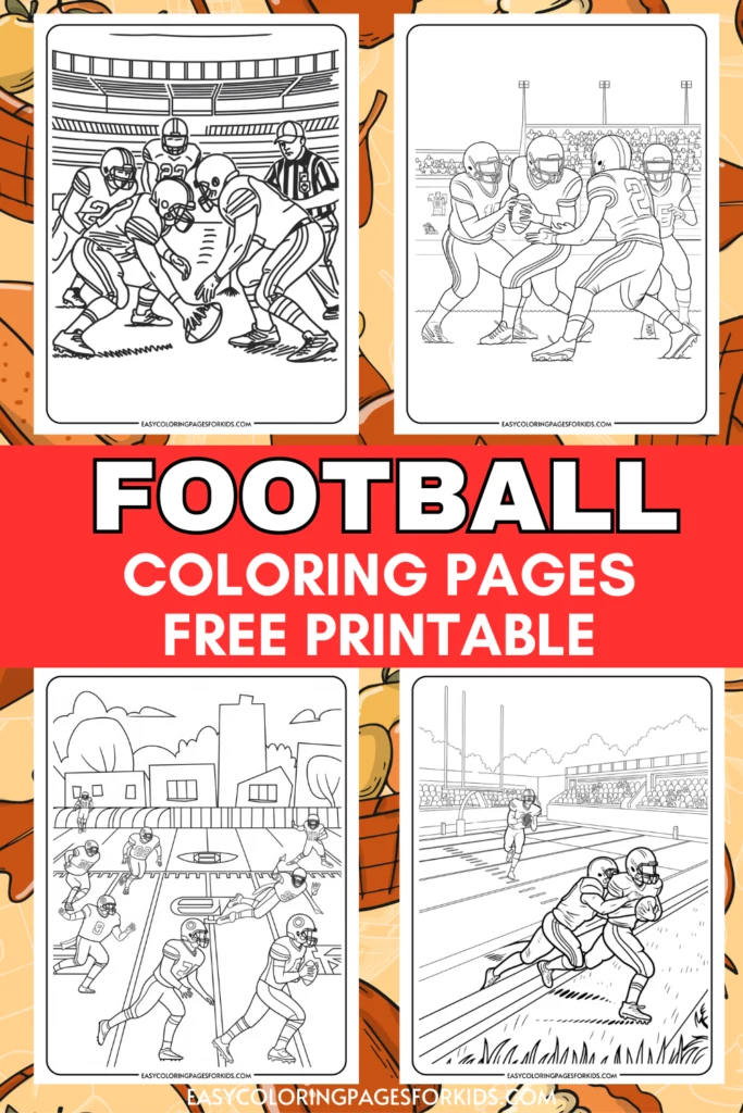 Football coloring pages featuring various scenes of players, referees, and game action. Free printable designs suitable for kids to enhance creativity and enjoyment of the sport. Perfect for football fans and art activities.