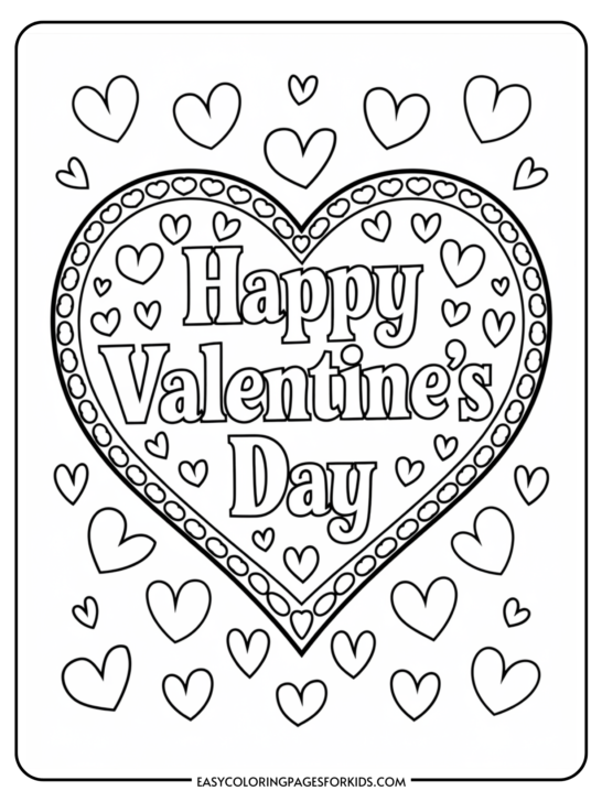 Valentine’s Day Heart Coloring Pages (12 Free Printable Pages)